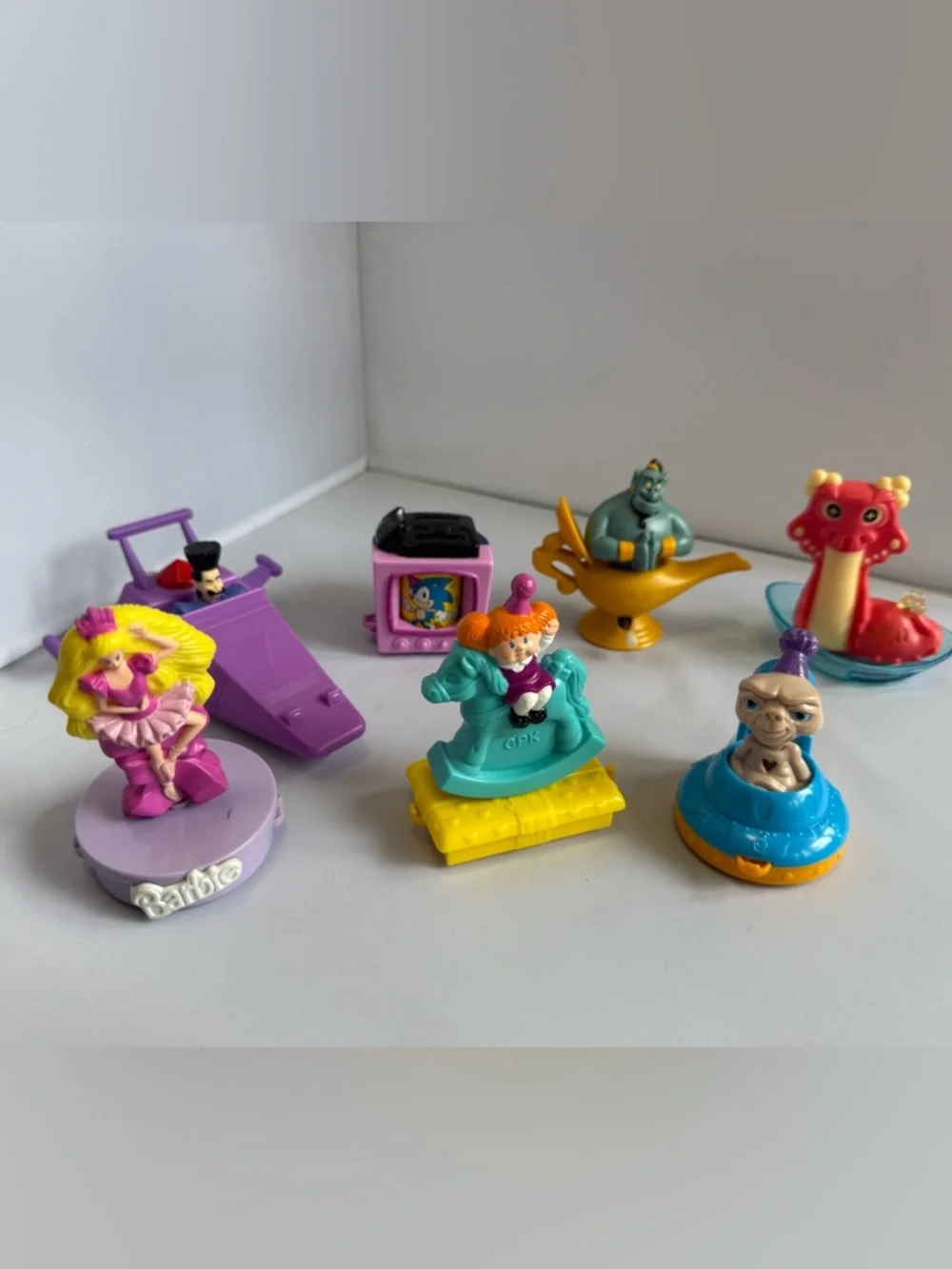 Vintage Lot of McDonalds Kids Happy Meal Toys Barbie CPK Aladdin ET Sonic + more - Picture 3 of 16